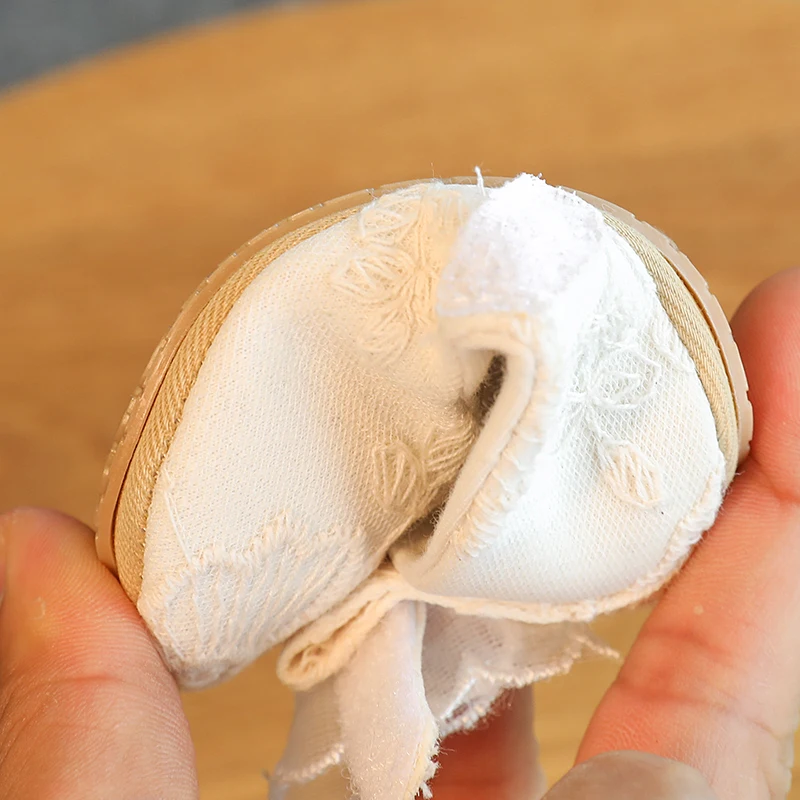 Alternative view of Cute White Lace Baby Girl Princess shoes  Baby Moccasins Moccs Shoes Bow Fringe Rubber Soled Non-slip Footwear Crib Shoes