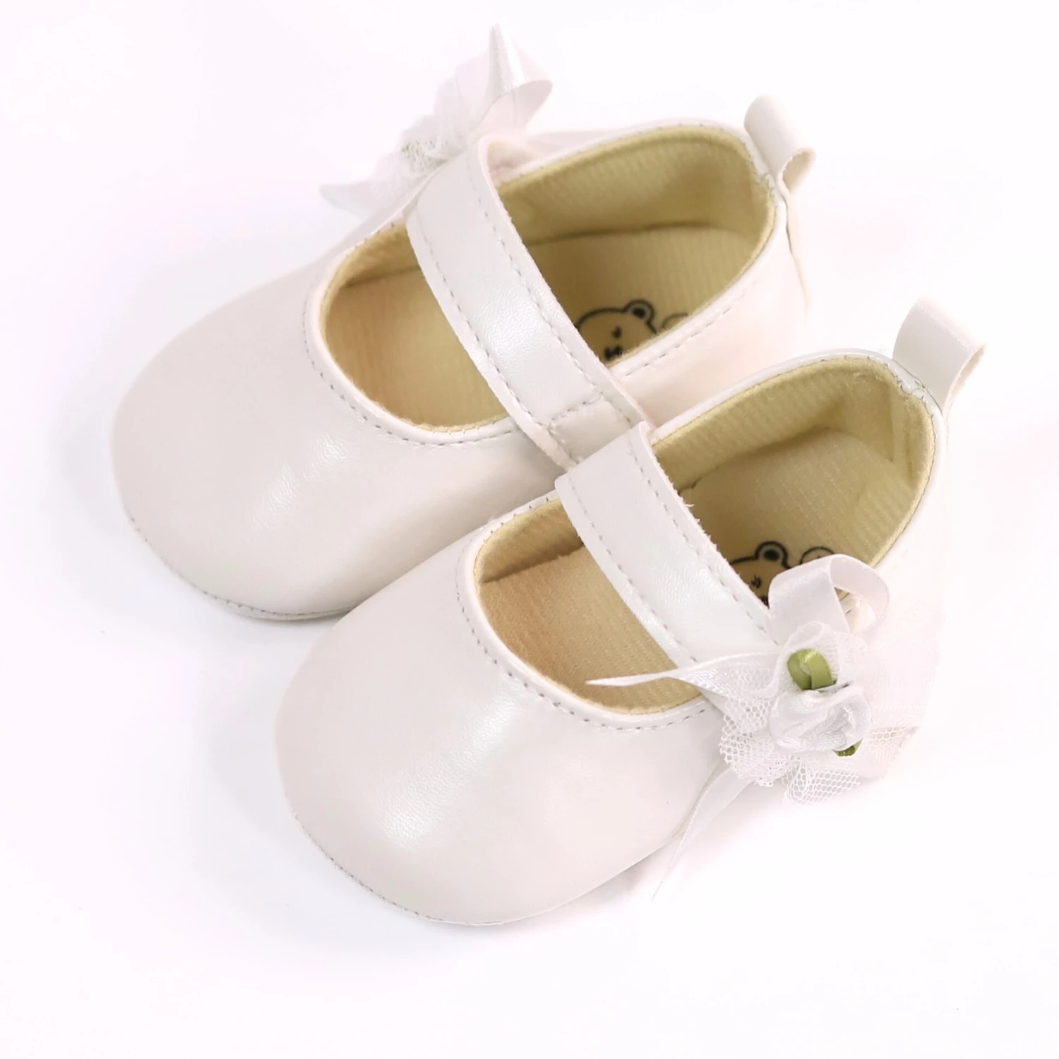 Baby toddler shoes, fashionable rose flower baby girl casual step shoes, light and non-slip, suitable for daily & vacation wear,