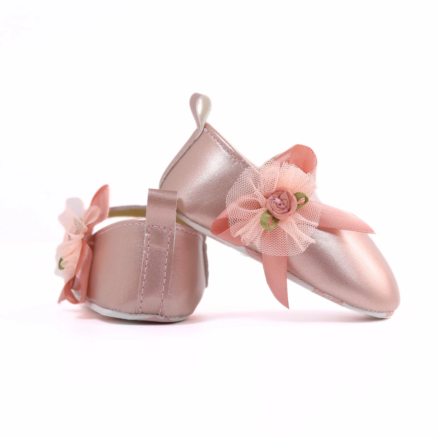 Alternative view of Baby toddler shoes, fashionable rose flower baby girl casual step shoes, light and non-slip, suitable for daily & vacation wear,