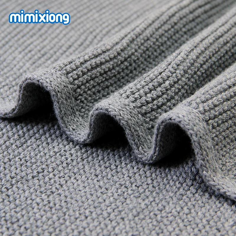 Alternative view of Baby Blankets Super Soft Newborn Swaddle Wrap 100*80cm Knitted Toddler Infantil Sleeping Blanket Quilts for Stroller Bed Carseat