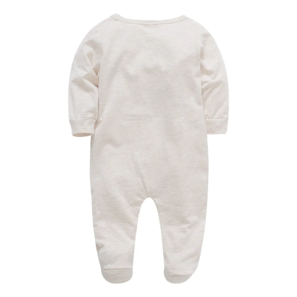 Alternative view of Newborn Baby Boys Romper 100% Cotton Long Sleeve Overalls 0-12 Months Cartoon Design Child Costume