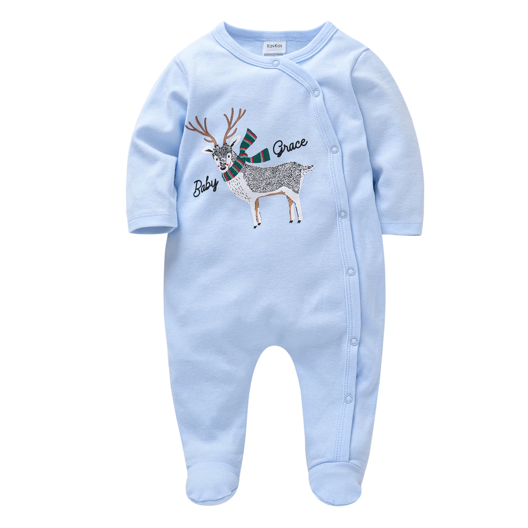 100% Cotton Baby Boy Rompers Long Sleeve 0-12 Months Overalls Spring Autumn Cartoon Print Newborn Jumpsuit