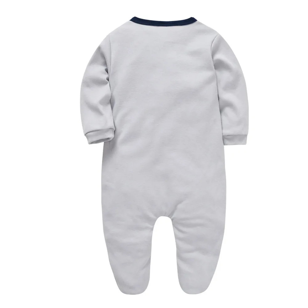 Alternative view of Unisex Baby Rompers Full Sleeve 100% Cotton Cartoon Print Newborn Jumpsuit 0-12 Months Infant Clothes Costume
