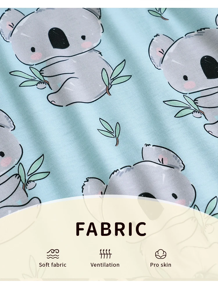 Newborn Baby Clothes Girl Boy koala print Jumpsuit Summer Short Sleeve Romper 0-18 Month Infant Toddler Pajamas One Piece Outfit