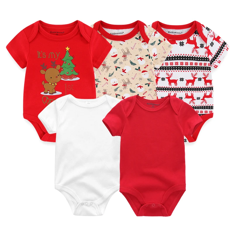 2023 Unisex Solid Color 5Pieces Baby Girl Clothes Cotton Newborn Bodysuits Cartoon Print Baby Boy Clothes Set Summer Bebes 2023 Unisex Solid Color 5Pieces Baby Girl Clothes Cotton Newborn Bodysuits Cartoon Print Baby Boy Clothes Set Summer Bebes