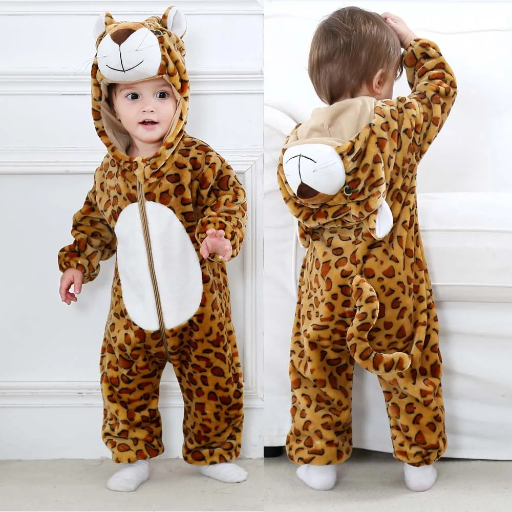 Kigurumi Baby Romper for Boys 0 to 3 6 9 12 18 24 Months Tiger Rabbit 2024 Winter Warm Newborn Kids Girl Jumpsuit Zipper Clothes Kigurumi Baby Romper for Boys 0 to 3 6 9 12 18 24 Months Tiger Rabbit 2024 Winter Warm Newborn Kids Girl Jumpsuit Zipper Clothes