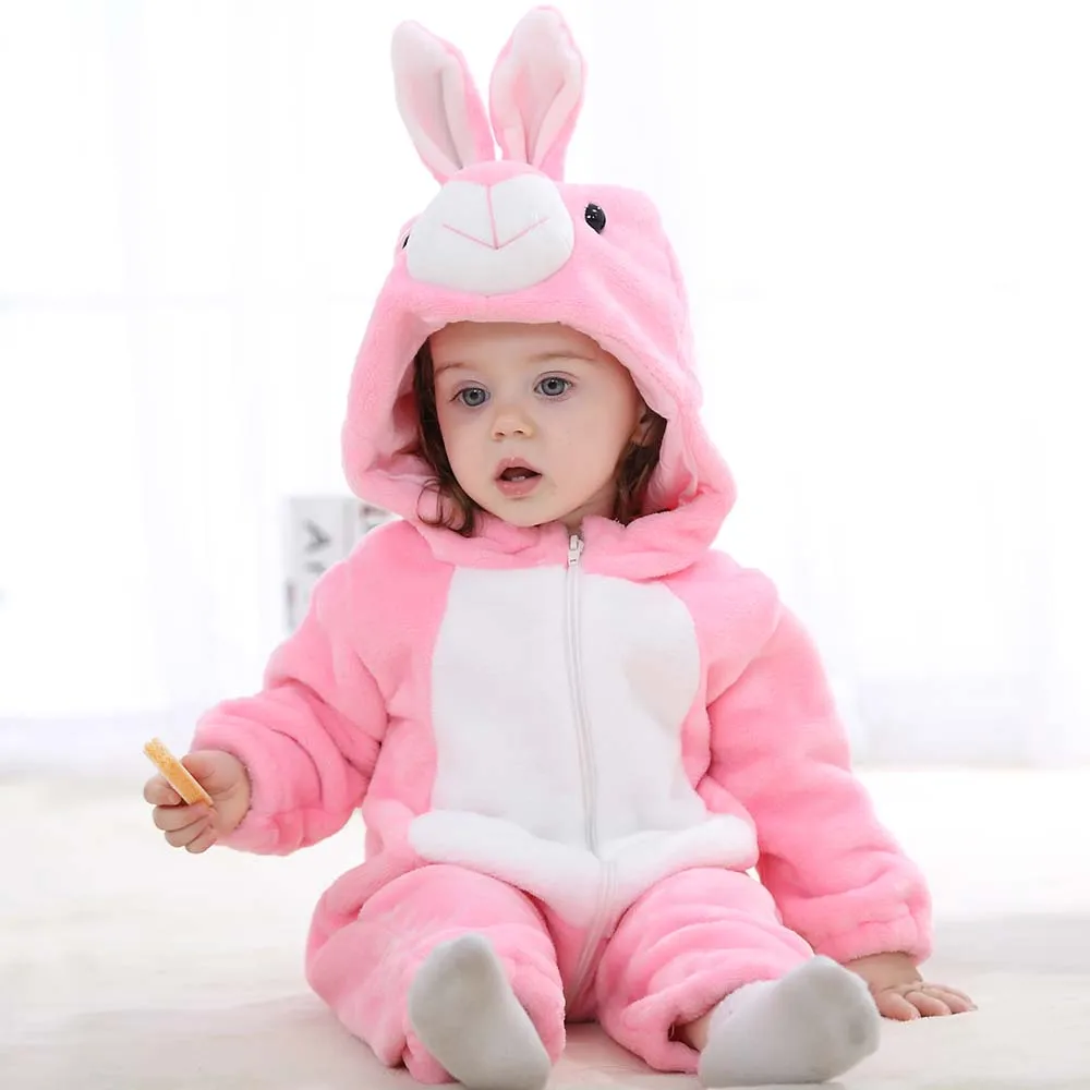 Kigurumi Baby Romper for Boys 0 to 3 6 9 12 18 24 Months Tiger Rabbit 2024 Winter Warm Newborn Kids Girl Jumpsuit Zipper Clothes Kigurumi Baby Romper for Boys 0 to 3 6 9 12 18 24 Months Tiger Rabbit 2024 Winter Warm Newborn Kids Girl Jumpsuit Zipper Clothes