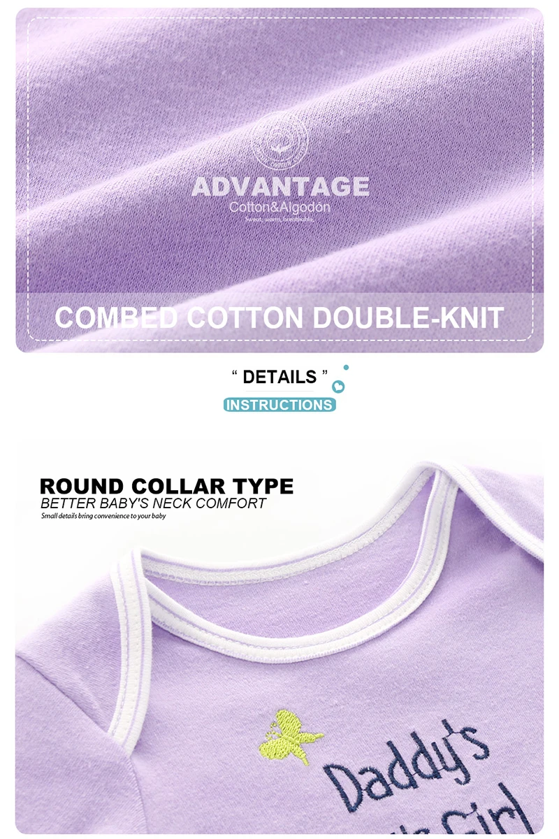 2022 Cotton 6/8PCS Newborn Baby Boy Clothes 0-12M Autumn Bodysuits+Pants Boys Baby Clothing Sets Full Sleeve Baby Girl Clothes