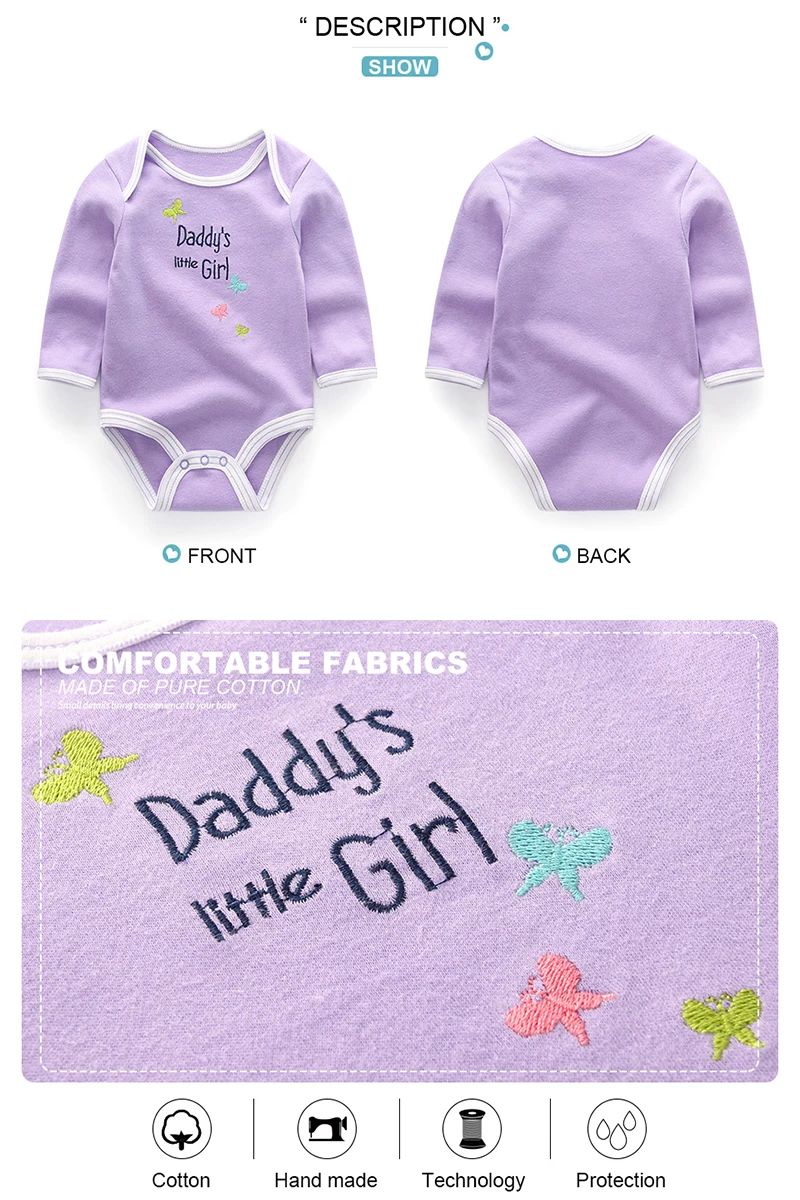 2022 Cotton 6/8PCS Newborn Baby Boy Clothes 0-12M Autumn Bodysuits+Pants Boys Baby Clothing Sets Full Sleeve Baby Girl Clothes
