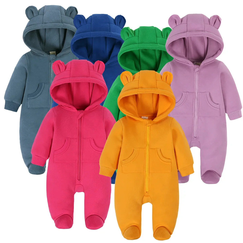 Baby Winter Clothes Girl 0 To 3 6 12 24 Months Jumpsuit Newborn Boy Rompers Bodysuits One-pieces Infant Costume For Kid Overalls