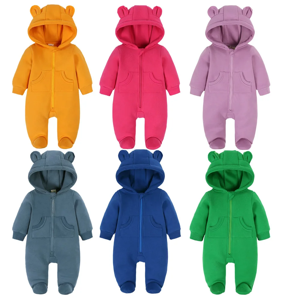 Baby Winter Clothes Girl 0 To 3 6 12 24 Months Jumpsuit Newborn Boy Rompers Bodysuits One-pieces Infant Costume For Kid Overalls