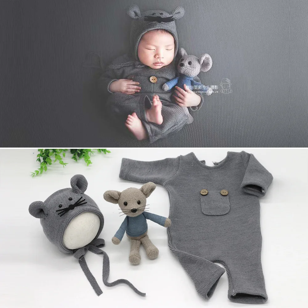 Alternative view of Babies Accessories Newborn Costume Photography Props Crochet Romper Boy Maternity Outfit Girl 0 to 3 Months For Birth Shooting