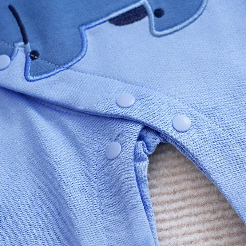 Spring and Autumn Newborn Baby Romper comfort long sleeve Baby Bodysuits blue Cartoons Dinosaur Animal 0-12 months Boy Clothes - Image 6