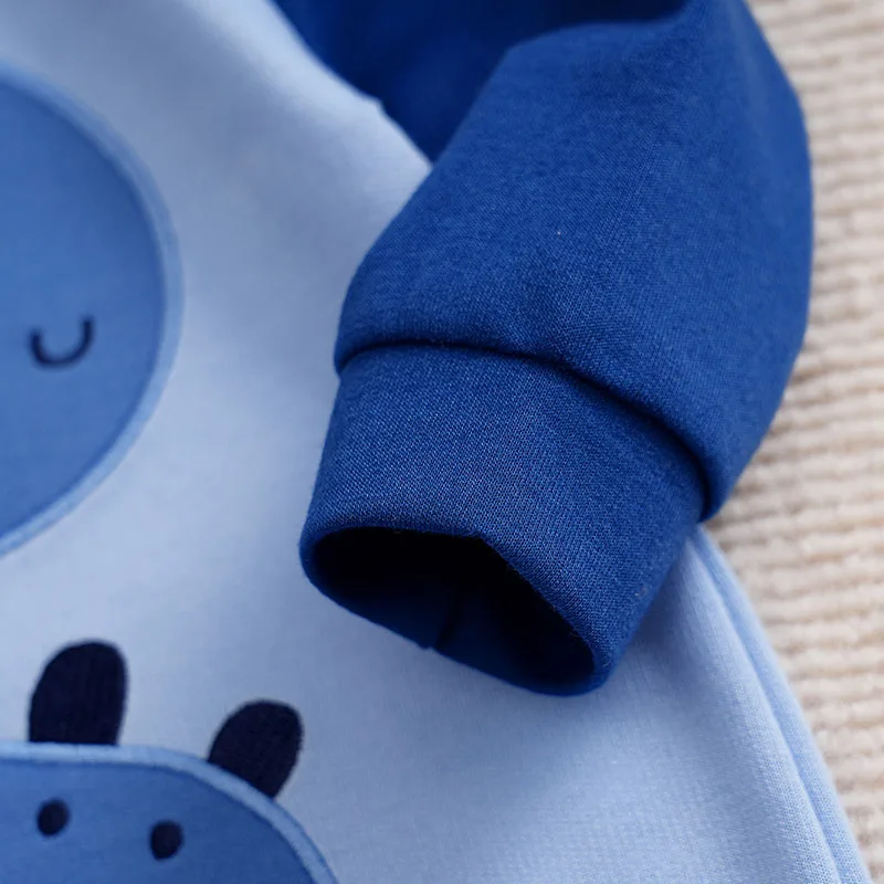 Spring and Autumn Newborn Baby Romper comfort long sleeve Baby Bodysuits blue Cartoons Dinosaur Animal 0-12 months Boy Clothes - Image 5