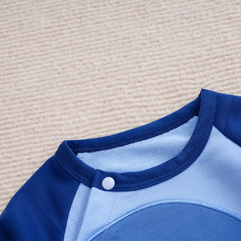 Spring and Autumn Newborn Baby Romper comfort long sleeve Baby Bodysuits blue Cartoons Dinosaur Animal 0-12 months Boy Clothes - Image 3