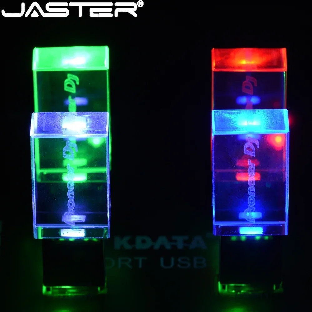 Alternative view of Pioneer DJ USB Flash Drive 64GB High-speed Pen Drive 16GB Crystal with Color LED Light Pendrive 16GB Business Memory Stick Gift