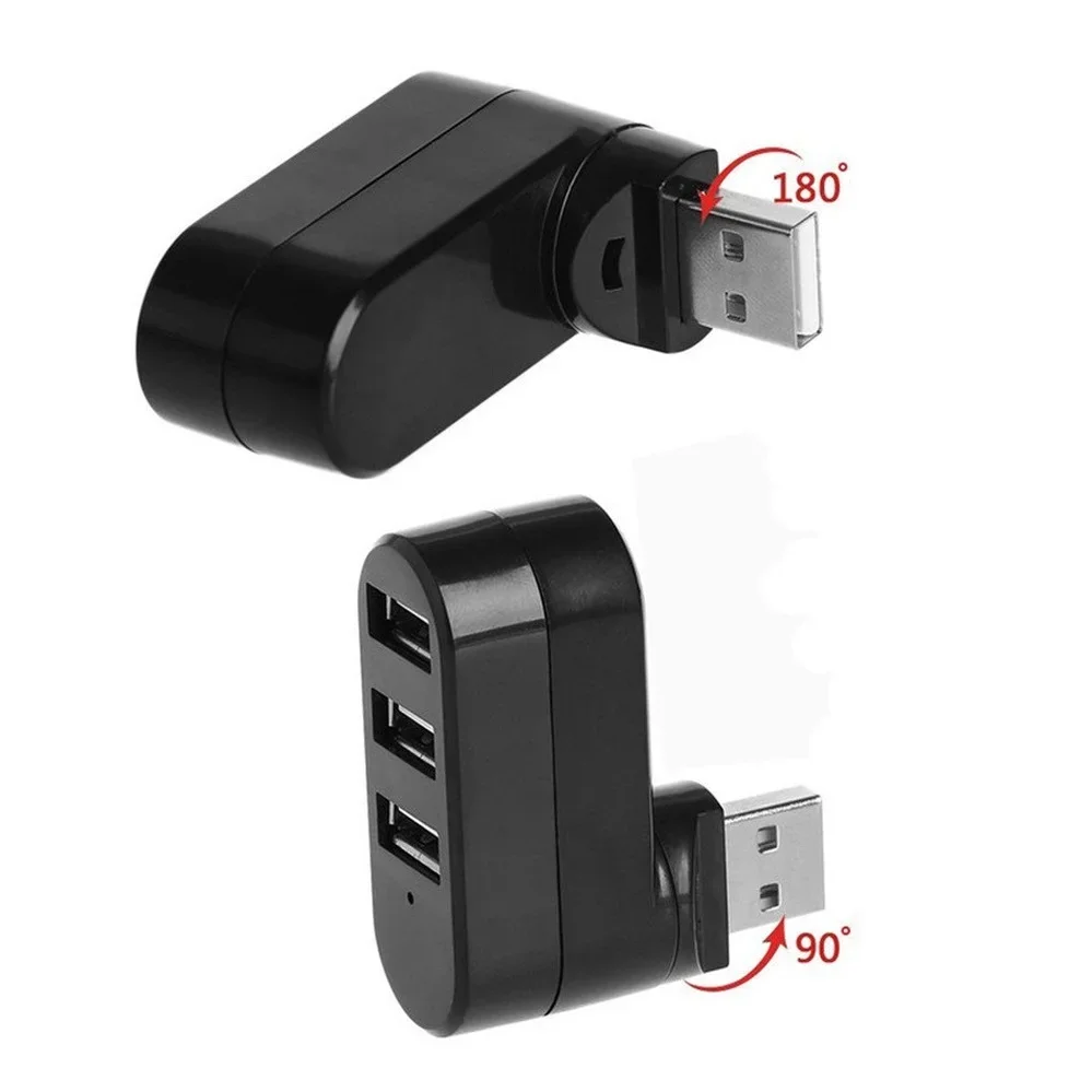 Alternative view of PzzPss USB Hub 2.0 Adapter Rotate High Speed U Disk Reader Splitter 3 Ports USB 2.0 For Computer PC Laptop Mac Mini Accessories