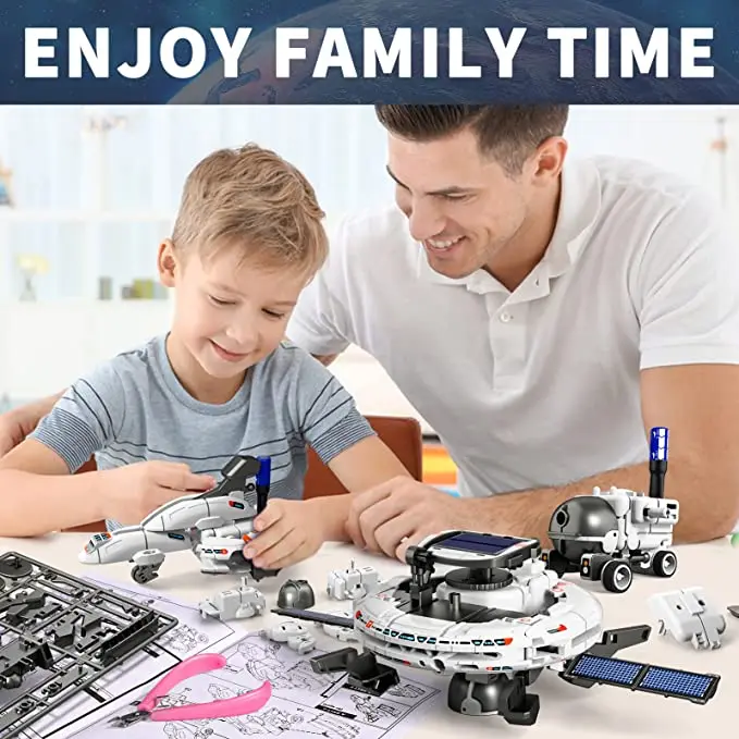 Alternative view of 12 in 1 Science Experiment Solar Robot Toy DIY Building Powered Learning Tool Education Robots Technological Gadgets Kit for Kid