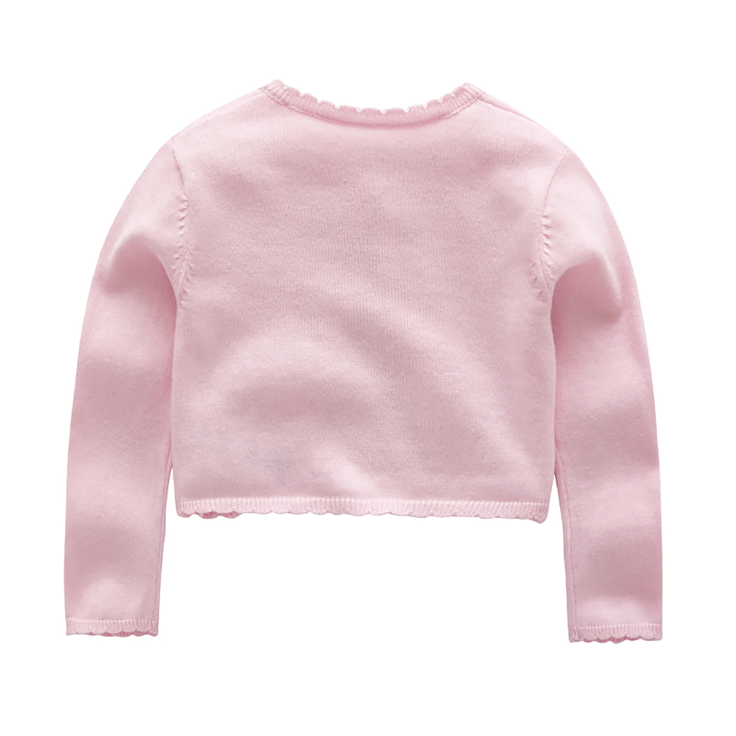 Alternative view of Spring and autumn newborn baby baby girl shawl cotton sweater knit sweater embroidered thin knitted jacket