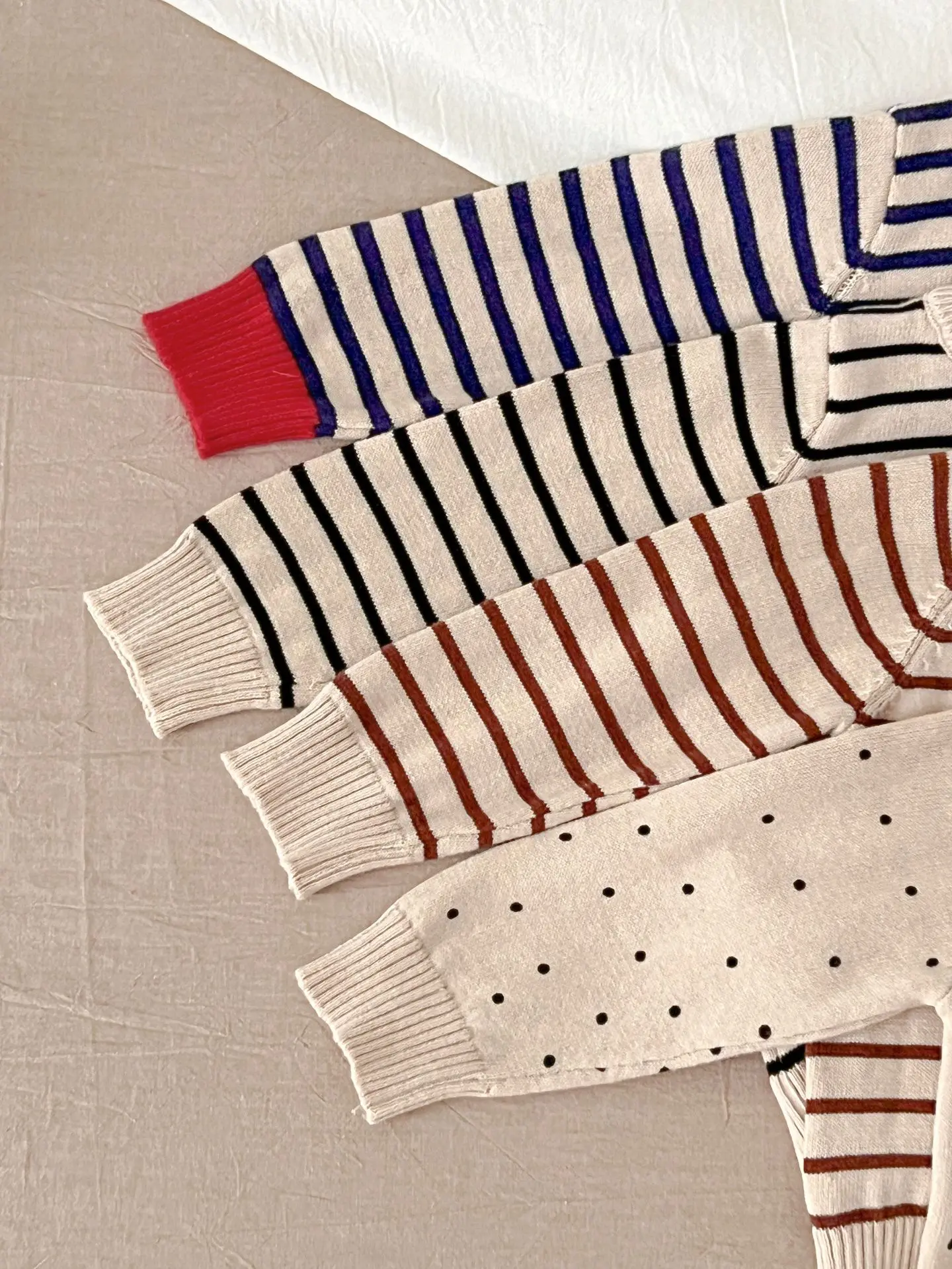 Spring And Autumn Newborn Infant Baby Boys And Girls Knit Top Shirt Stripe Round Dot Sweater Kids Fashion Baby Clothing Spring And Autumn Newborn Infant Baby Boys And Girls Knit Top Shirt Stripe Round Dot Sweater Kids Fashion Baby Clothing