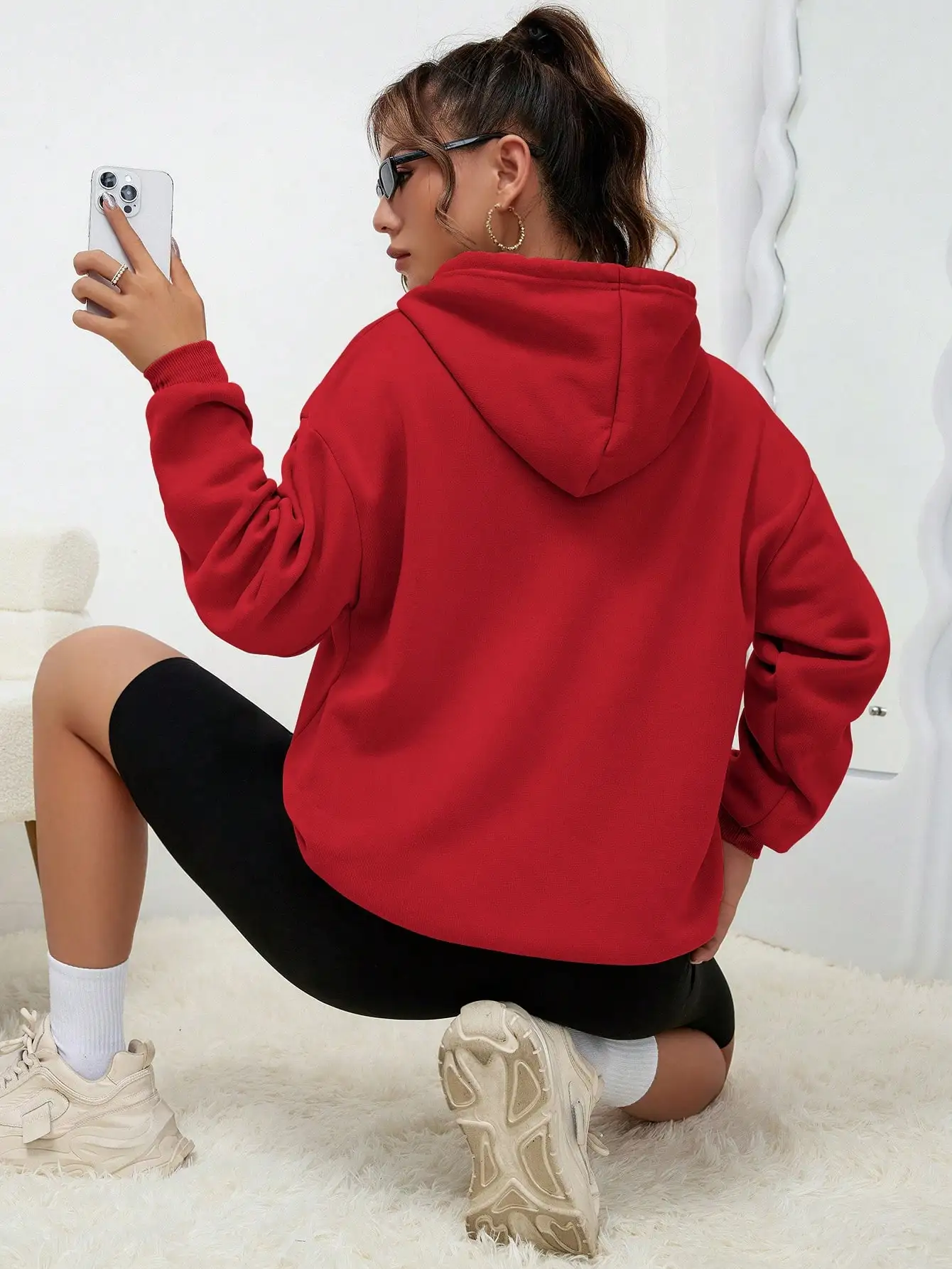 Los Angeles Art Letter Design Women Streetwear American Style Fashion Sweatshirt Autumn Hip Hop Female Hoodies Casual Fleece Top