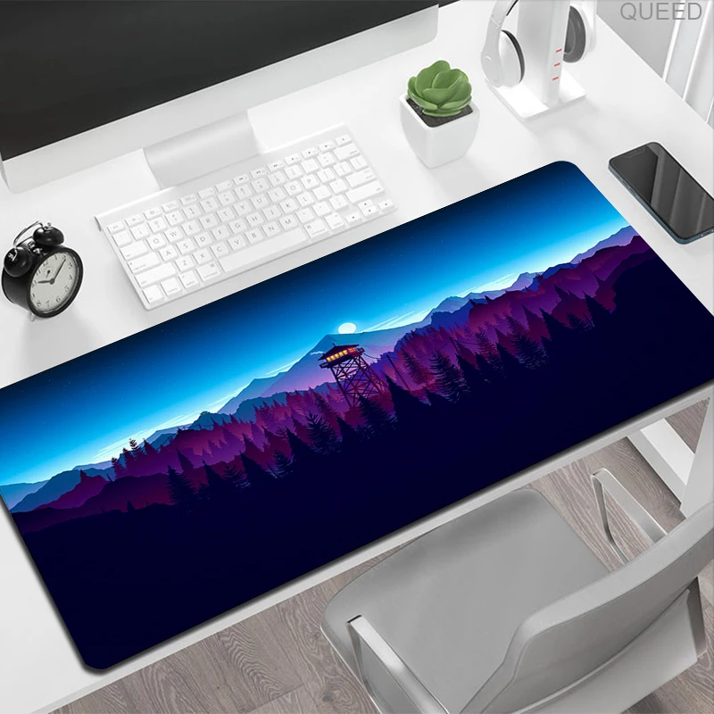 Alternative view of Laptop Keyboard Gaming Mats Mause Ped Forest Trees Xxl Mouse Pad Gamer Black Mousepad Computer Tables Desk Mat PC Office Carpet