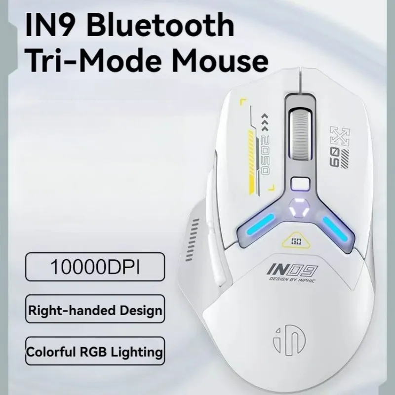 Alternative view of Tri-Mode Connection 10000DPI 2.4G Wireless Bluetooth Gaming Mouse PMW3325 RGB  Light For PC Gaming Laptop and MAC