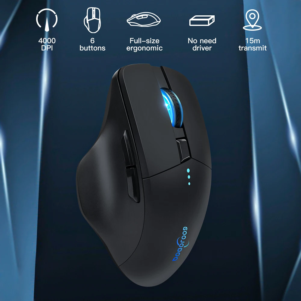 Bluetooth wireless mouse 2.4G mouse gamer 4000 DPI Optical Sensor 6 Mute Buttons For MacBook Tablet Laptop PC gaming mouse
