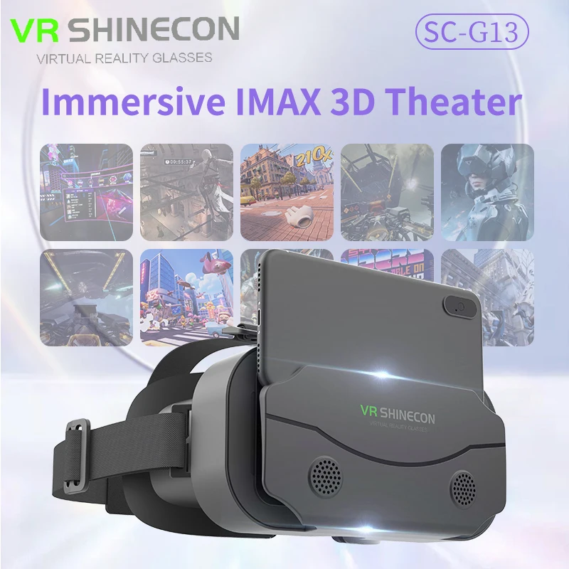 Alternative view of VR Glasses Virtual Reality Headset Viar Devices Helmet 3D Lenses Smart Goggles For Smartphones Phone Mobile Gogle Game Accessory