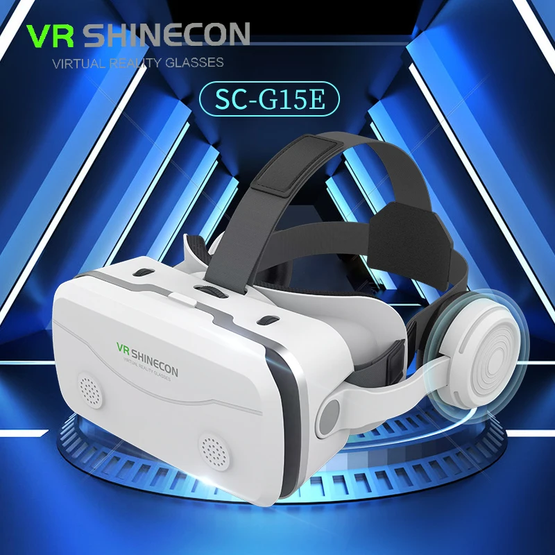 Alternative view of Virtual Reality VR Glasses 3D Headset Devices Viar Helmet Goggles Lenses Smart For Smartphones Phone Mobile Realidade Headphone