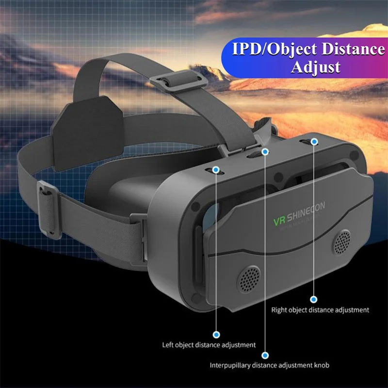 Alternative view of G13 IMAX Giant Screen Virtual Reality 3D Glasses Google Cardboard Box VR Helmet for 4.7-7" Phone,Support Game Controller Player