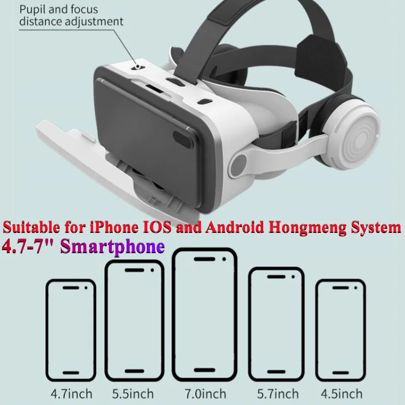 Alternative view of G15E VR Glasses IMAX 3D Movies Virtual Reality VR Glasses Google Cardboard Box VR Helmet for 4.7-7" Phone,Support Game Joystick
