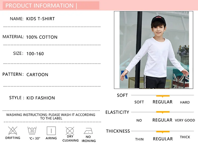 Aimi Lakana Baby Pony Cartoon Clothing Children Spring Fall T-Shirt Kids Long Sleeved O-Neck Tops Girl Unicorn Tees 3-14T