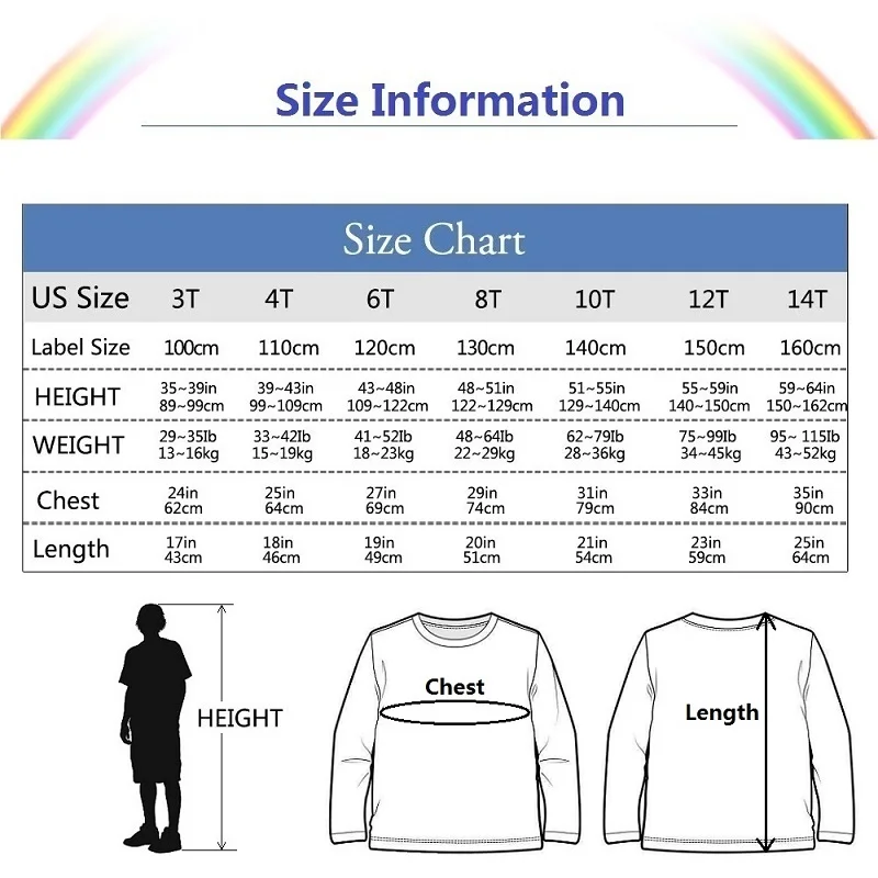 Aimi Lakana Baby Pony Cartoon Clothing Children Spring Fall T-Shirt Kids Long Sleeved O-Neck Tops Girl Unicorn Tees 3-14T