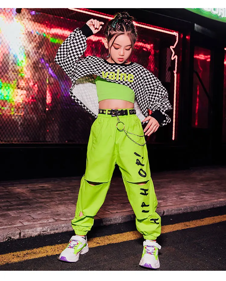 2023 Girls Jazz Dance Costumes Children'S Hip-Hop Street Dance Clothes Ballroom Hip Hop Dancing Clothes Stage Outfits DQS6223 2023 Girls Jazz Dance Costumes Children'S Hip-Hop Street Dance Clothes Ballroom Hip Hop Dancing Clothes Stage Outfits DQS6223