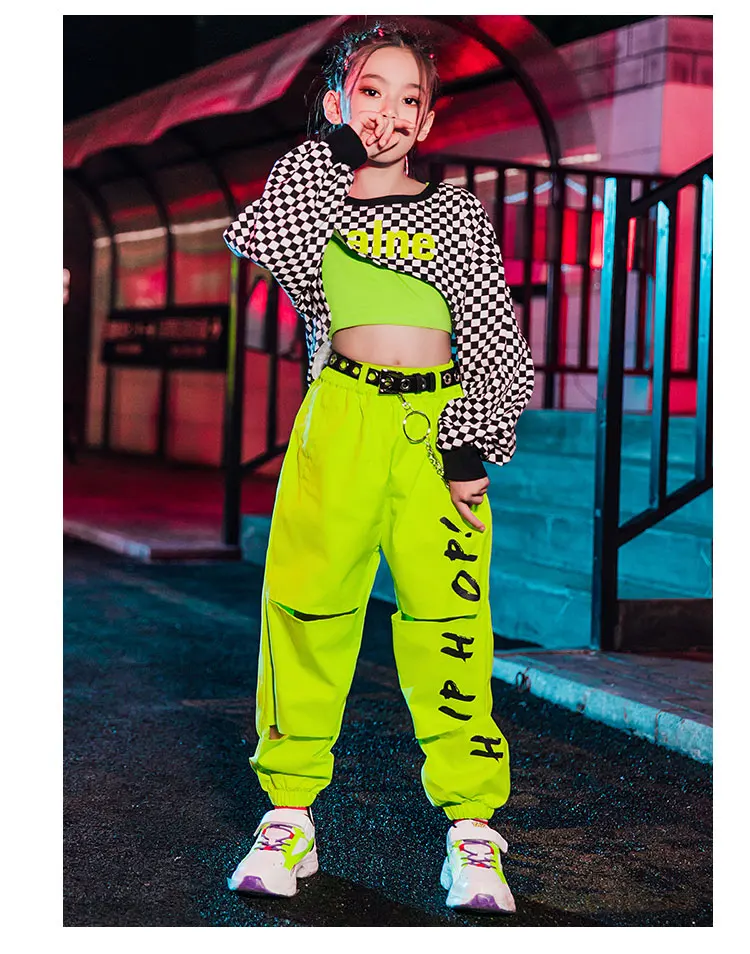 2023 Girls Jazz Dance Costumes Children'S Hip-Hop Street Dance Clothes Ballroom Hip Hop Dancing Clothes Stage Outfits DQS6223 2023 Girls Jazz Dance Costumes Children'S Hip-Hop Street Dance Clothes Ballroom Hip Hop Dancing Clothes Stage Outfits DQS6223
