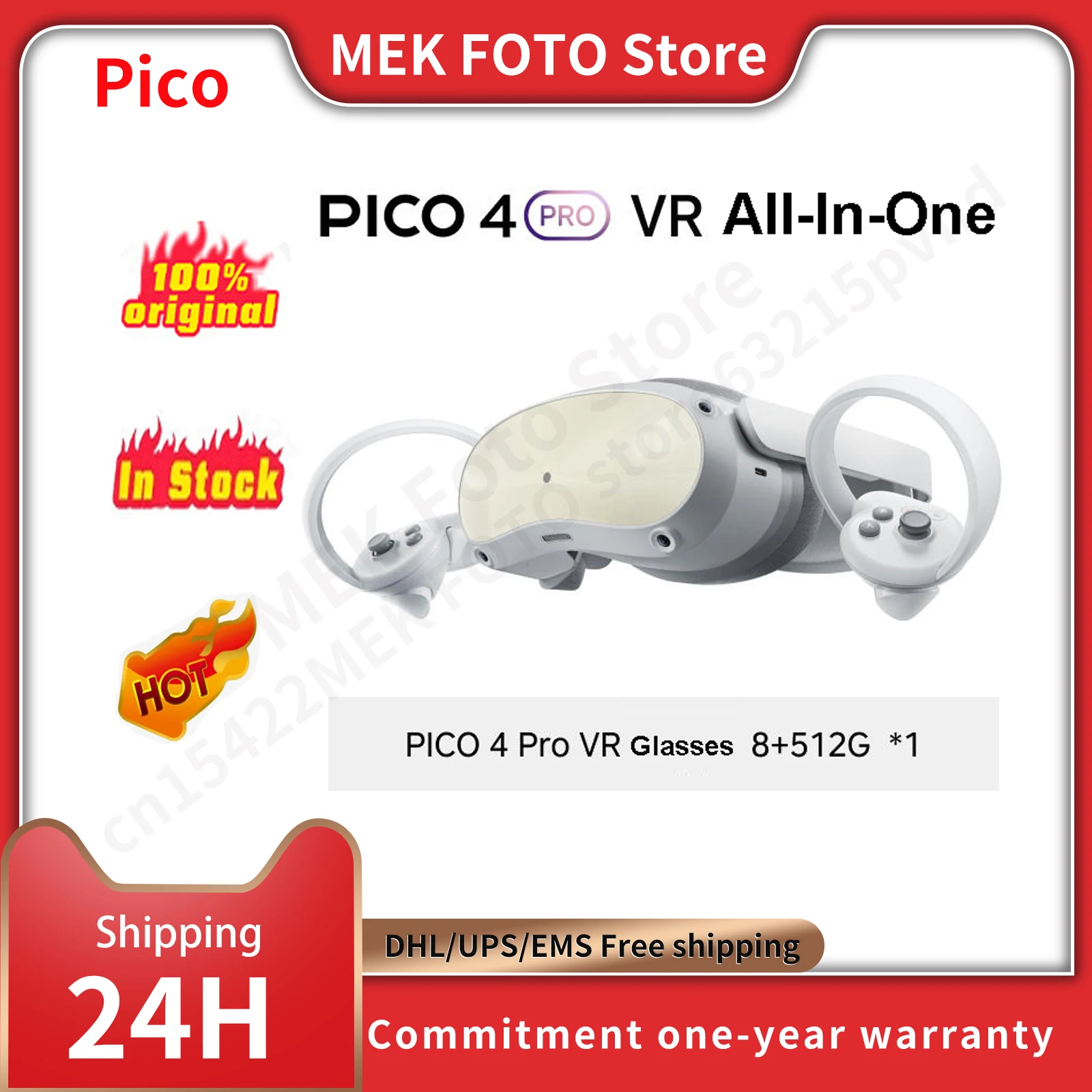 Pico 4 PRO VR Streaming Game Glasses Advanced All In One Virtual Reality Headset Display 55 Freely Popular Games 256GB 3D 8K