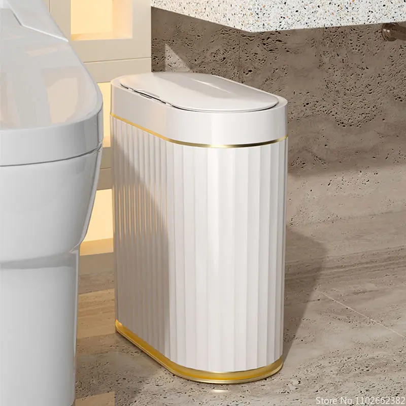 Alternative view of 7L/9L Smart Trash Can Electronic Automatic Smart Sensor Garbage Bin Household Toilet Waste Garbage Can for Kitchen Bathroom
