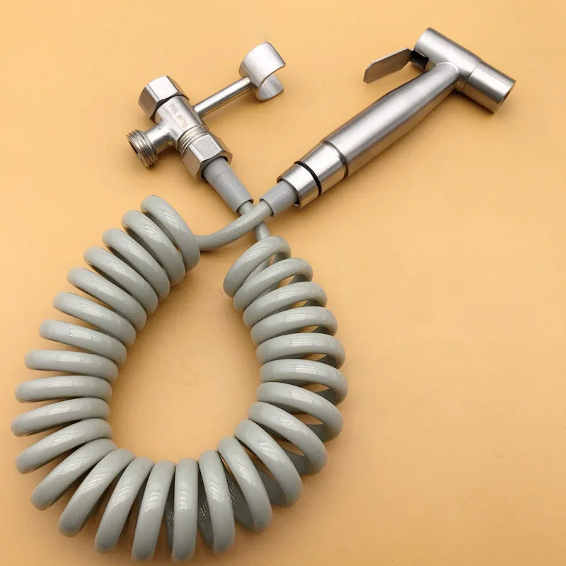 Handheld wash Bidet Spraver Set 304 Stainless SteeSpray Gun Shower Pressurizing Handheld Toilet spray gun shower Self Cleaning