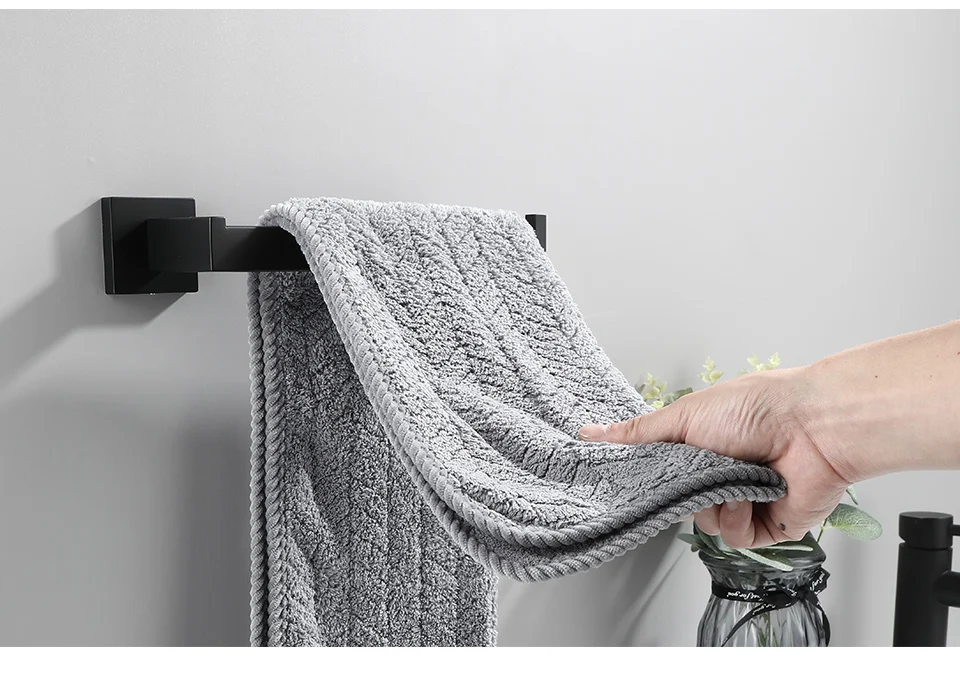 Bathroom Hardware Set Accessories Matt Black Shelf Robe Hook Hanger Towel Rail Bar Rack Tissue Paper Holder Stainless Steel Bathroom Hardware Set Accessories Matt Black Shelf Robe Hook Hanger Towel Rail Bar Rack Tissue Paper Holder Stainless Steel