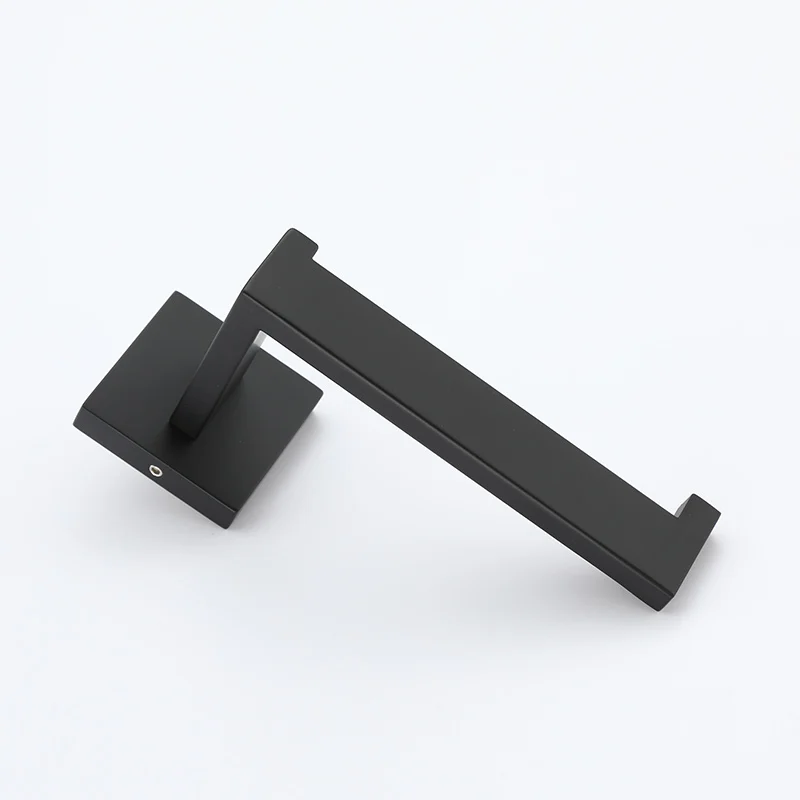 Bathroom Hardware Set Accessories Matt Black Shelf Robe Hook Hanger Towel Rail Bar Rack Tissue Paper Holder Stainless Steel - Image 5