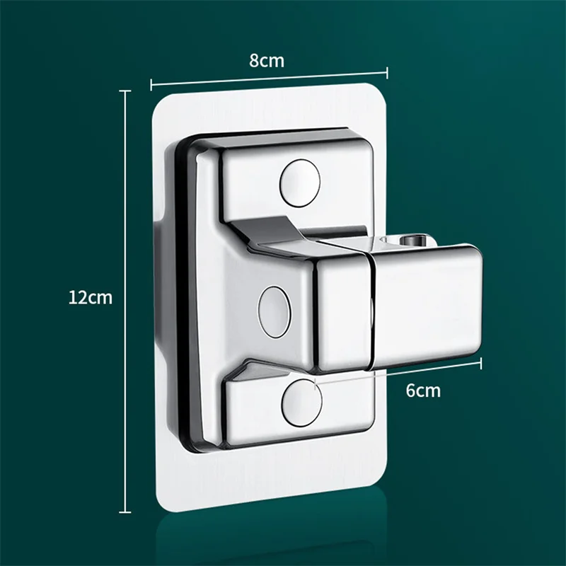 Alternative view of Shower Head Holder Adjustable Wall Mounted Shower Holder Self-Adhesive Showerhead Handheld Bracket Bathroom Accessories 1pc