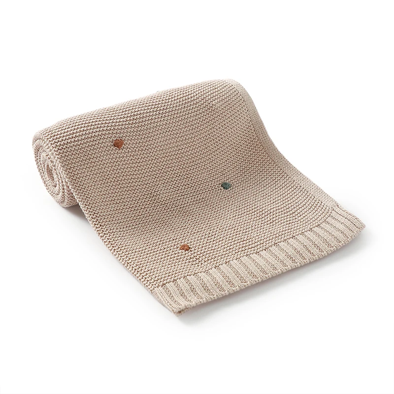 Alternative view of Newborn Baby Blankets 90*70cm Knitted Infant Kids Boys Girls Ultra-Soft Cotton Muslin Swaddle Wrap Stuff Toddler Comforter Sheet
