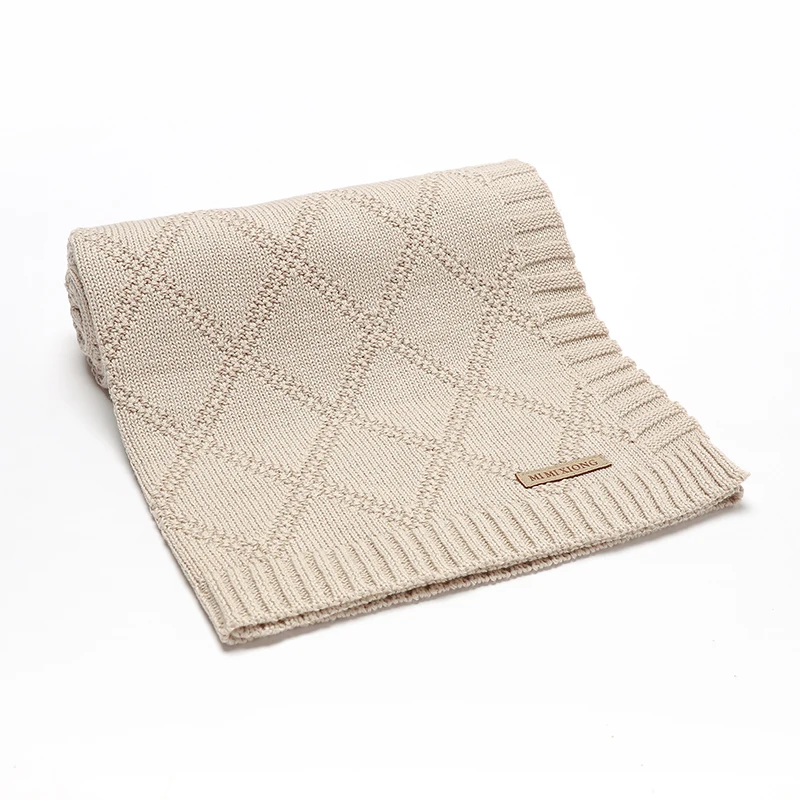 Alternative view of Cotton Baby Blankets Super Soft Newborn Infant Boy Girl Stroller Nursery Cover Quilts 90*70cm Toddler Outdoor Throw Playing Mats