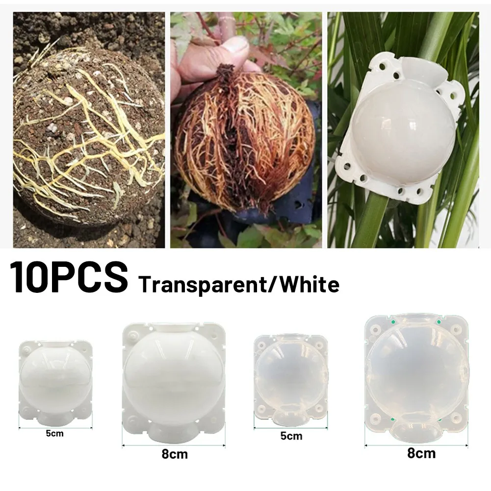 Alternative view of 10Pcs Plant Rooting Ball High Pressure Graft Breeding Case Nursery Box Propagation Jardinage Plant Root Pot Garden Accessories