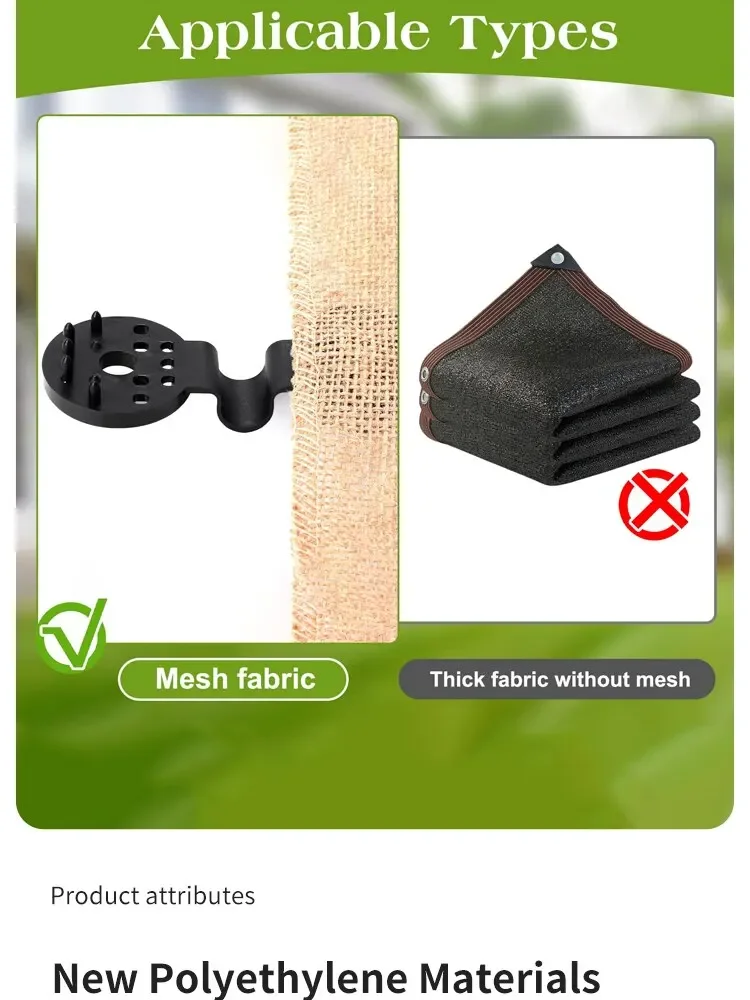 50Pcs Shade Cloth Clips Shade Fabric Clamps Grommets For Net Mesh Cover Sunblock Fabric In Garden Backyard Greenhouse Fixer 50Pcs Shade Cloth Clips Shade Fabric Clamps Grommets For Net Mesh Cover Sunblock Fabric In Garden Backyard Greenhouse Fixer