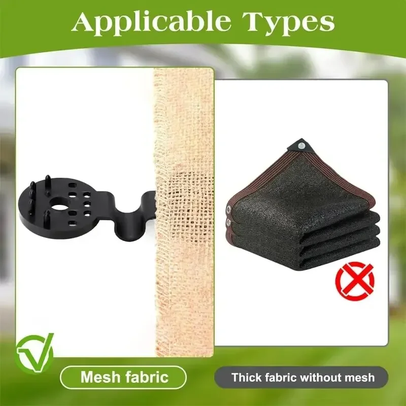 50Pcs Shade Cloth Clips Shade Fabric Clamps Grommets For Net Mesh Cover Sunblock Fabric In Garden Backyard Greenhouse Fixer - Image 6