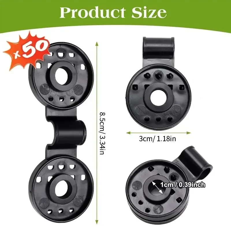 50Pcs Shade Cloth Clips Shade Fabric Clamps Grommets For Net Mesh Cover Sunblock Fabric In Garden Backyard Greenhouse Fixer - Image 3