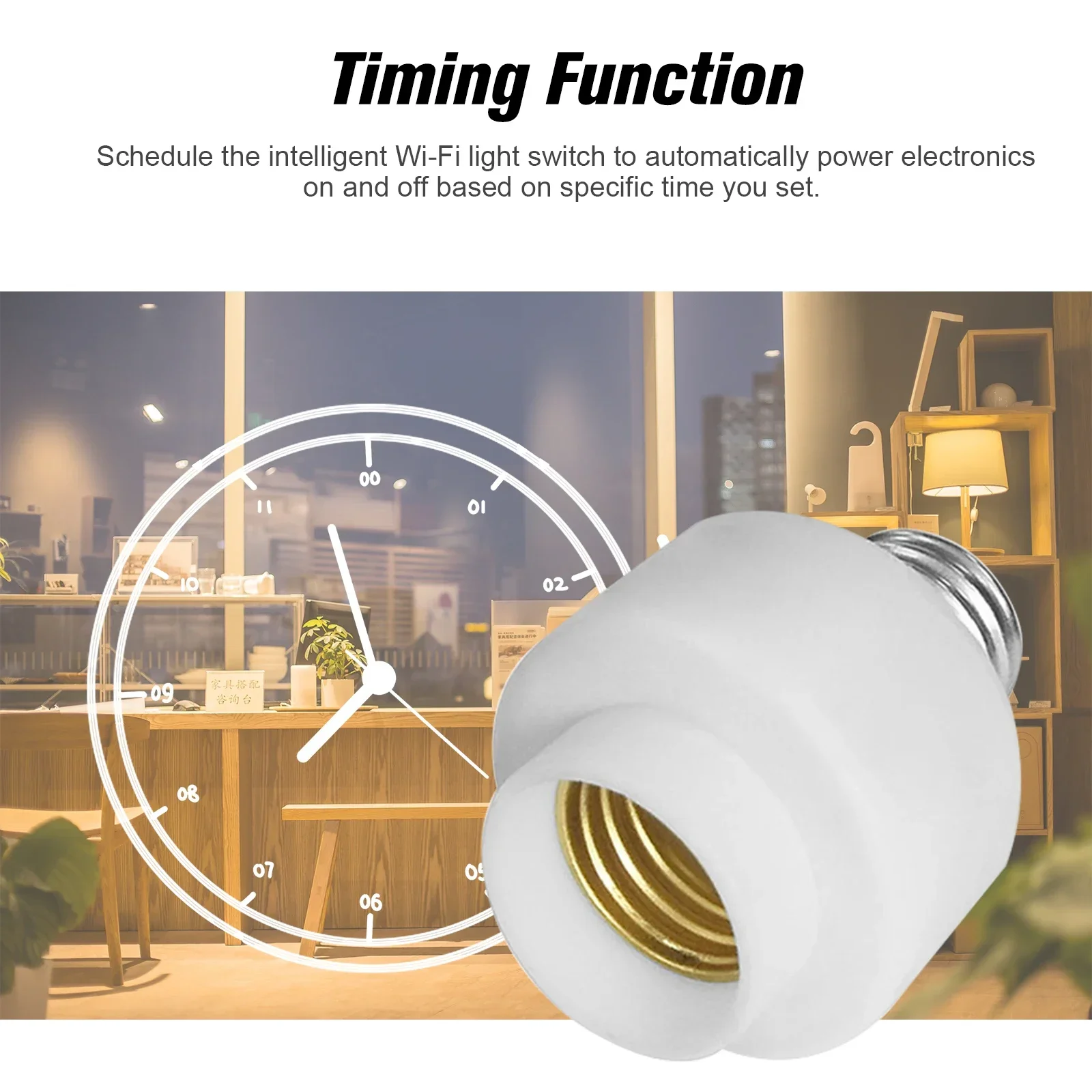 Tuya WIiFi BL E27 Socket Smart Lamp Holder Base Light Bulbs Adapter Kitchen Bedroom Light Switch Alexa Google Home Voice Control Tuya WIiFi BL E27 Socket Smart Lamp Holder Base Light Bulbs Adapter Kitchen Bedroom Light Switch Alexa Google Home Voice Control