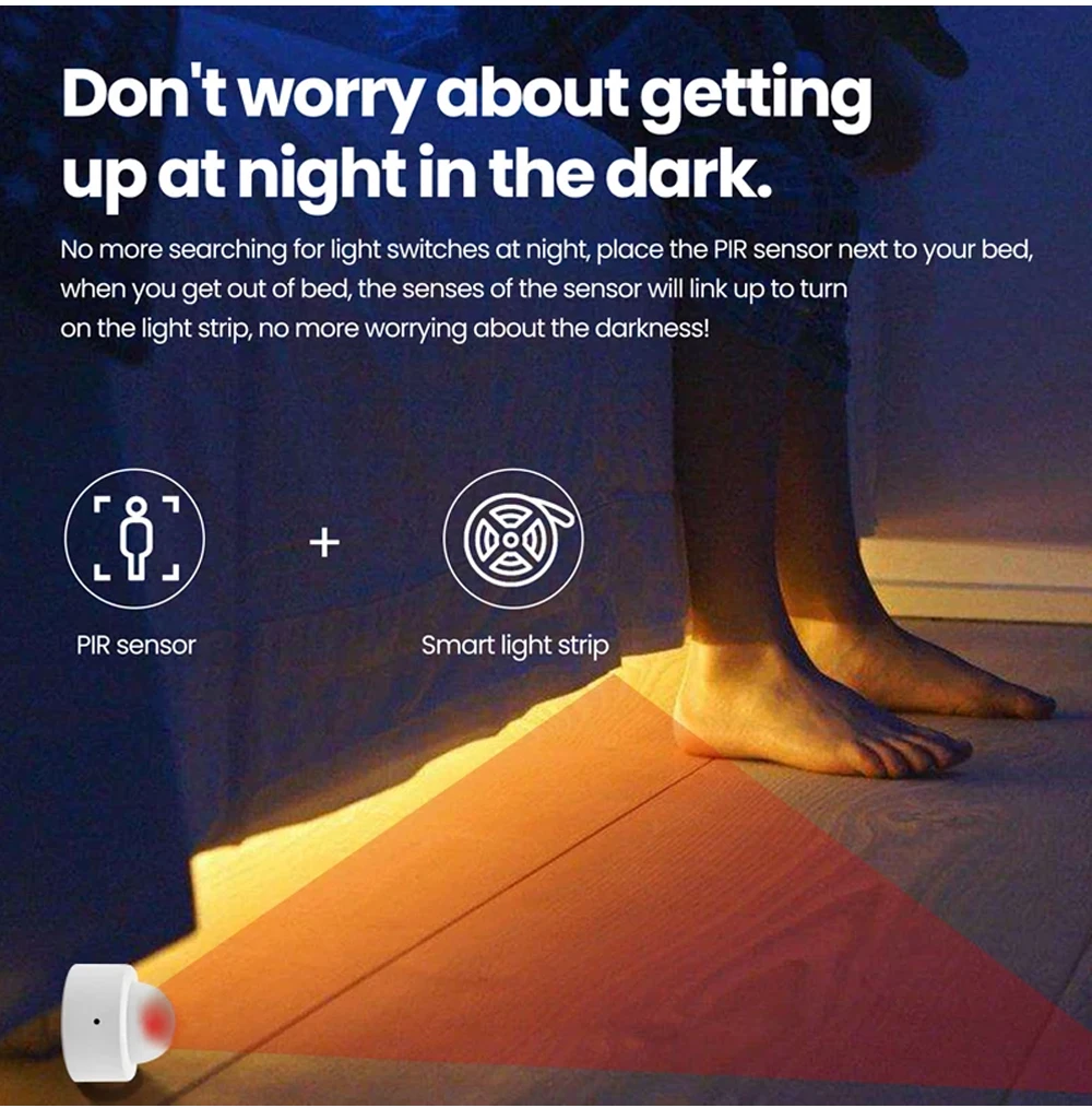 Tuya Zigbee Human Motion Sensor Smart Home Mini PIR Motion Sensor Infrared Detector Security Smart Life Works With Alexa Gateway